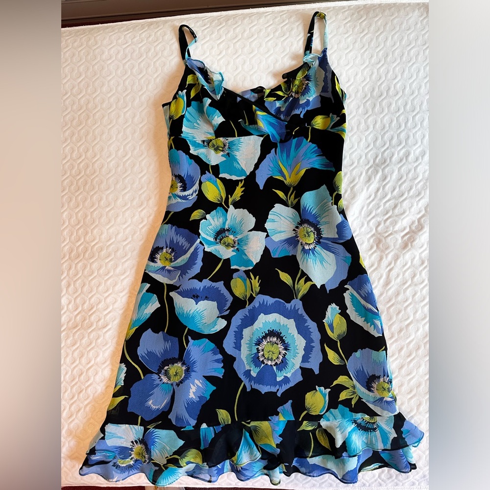 Floral Ruffle Hem Dress